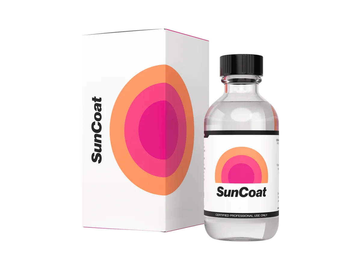 SunCoat Plus 5 year ceramic coating bottle and box